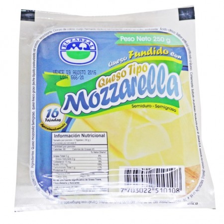 QUESO MOZARELLA EL ZARZAL TAJADO X...