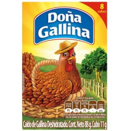 CALDO DOÑA GALLINA DISPLAY x 8 CUBOS