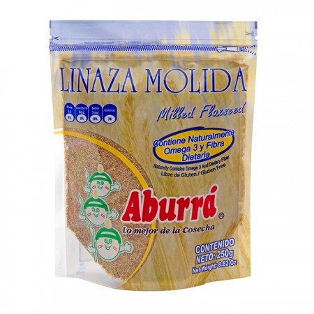 LINAZA MOLIDA ABURRA BOLSA x 250 GRAMOS