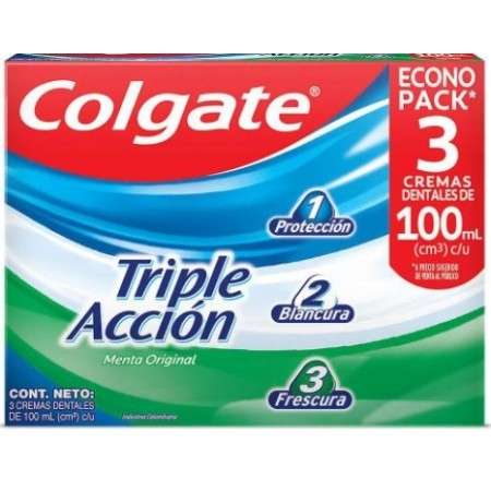 CREMA DENTAL COLGATE TRIPLE ACCION X... CREMA DENTAL COLGATE TRIPLE ACCION X...