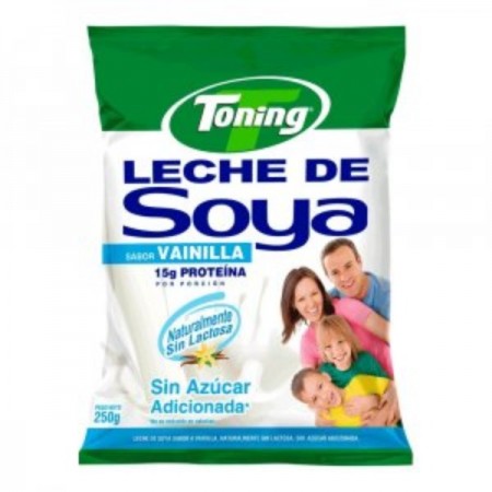 LECHE DE SOYA VAINILLA TONING BOLSA x...