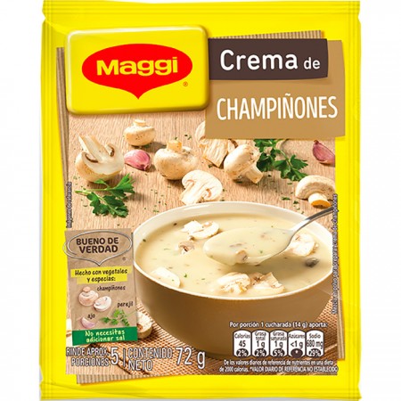 CREMA MAGGI CHAMPIÑONES SOBRE x 72 g