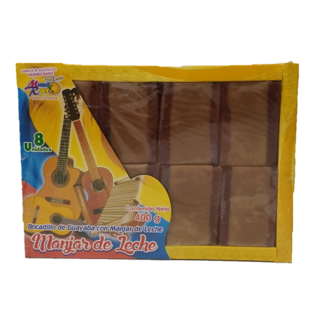 BOCADILLO MANJAR LECHE MUNDO RARO...