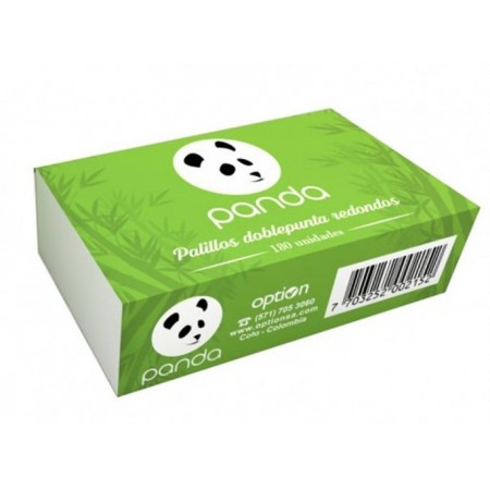 PALILLOS DE PUNTA PANDA CAJA X 180...