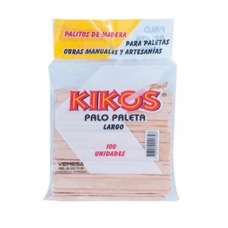 PALO PALETA LARGO KIKOS BOLSA X 100...