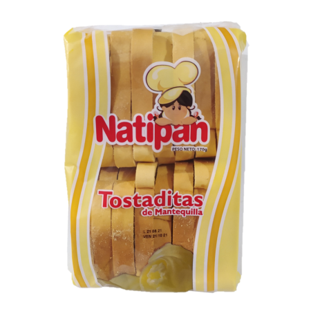 TOSTADA MANTEQUILLA NATIPAN BOLSA X...