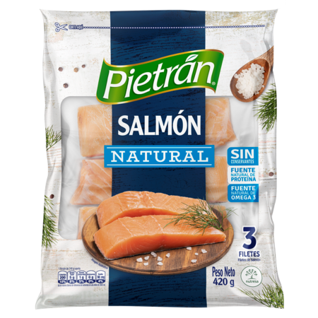 SALMÓN PIETRAN NATURAL BOLSA X 420...