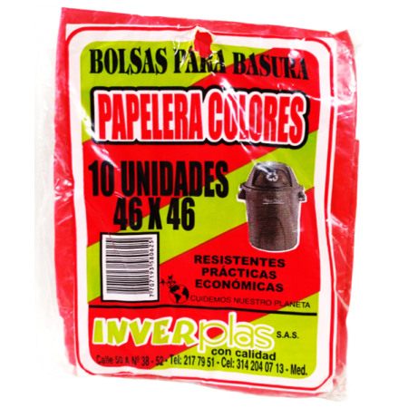 BOLSA PAPELERA INVERPLAS 46X46 x 10...