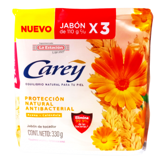 JABÓN CAREY BARRA x 3...