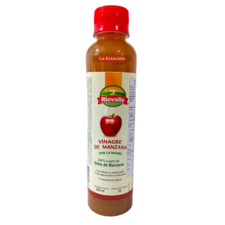 VINAGRE MANZANA RIOVALLE FRASCO x 250 ml