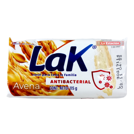 JABÓN LAK ANTIBACTERIAL x 115 GRAMOS...