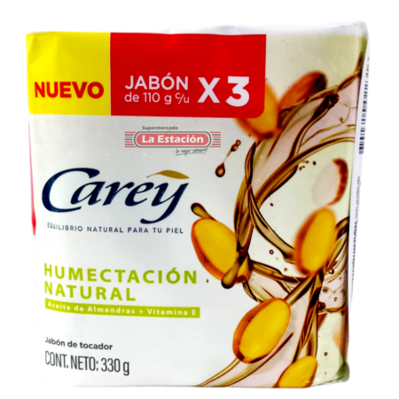 JABÓN CAREY BARRA x 3 UNIDADES...