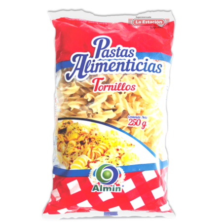 PASTA ALMIN BOLSA x 250 GRAMOS TORNILLO