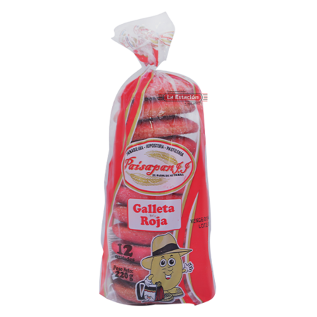 GALLETA CUCA ROJA PAISAPAN PAQUETE x...