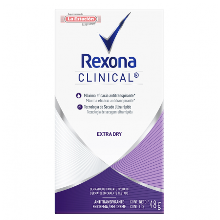 DESODORANTE REXONA CLINICAL BARRA x...