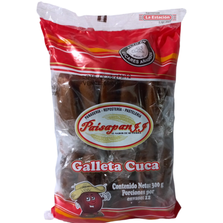 GALLETA CUCA NEGRA PAISAPAN BOLSA x...