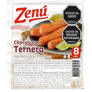 CHORIZO TERNERA ZENÚ...
