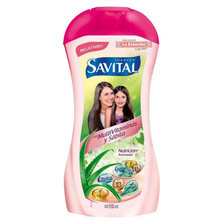 CHAMPU SAVITAL MULTIVITAMINA Y SABILA...