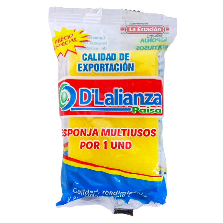 ESPONJA DOBLE USO D'LALIANZA x 1 UNIDAD