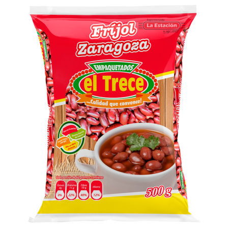 FRIJOL ZARAGOZA EL TRECE BOLSA x 500 g
