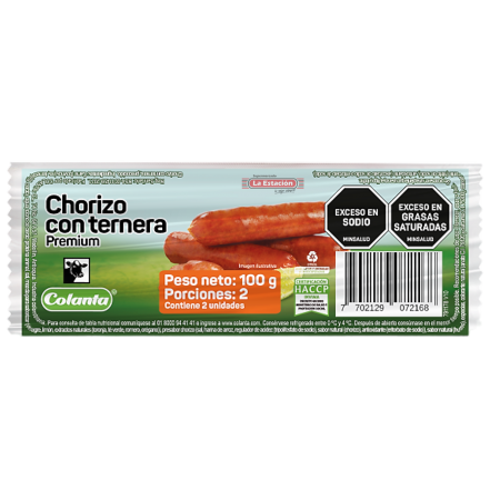 CHORIZO TERNERA COLANTA DUOPACK...