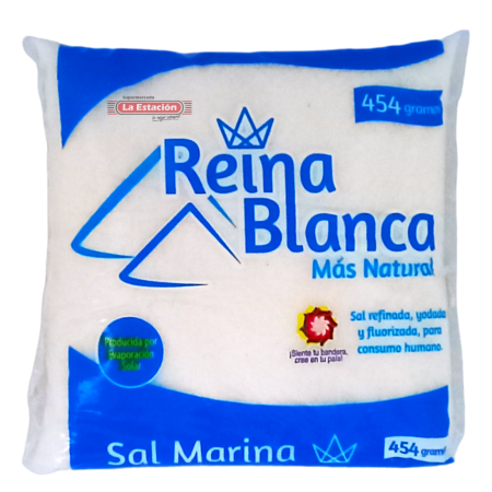 SAL REYNA BLANCA BOLSA x 454 g SAL REYNA BLANCA BOLSA x 454 g