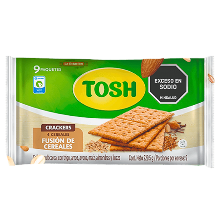 GALLETA TOSH FUSIÓN DE CEREALES x 9...