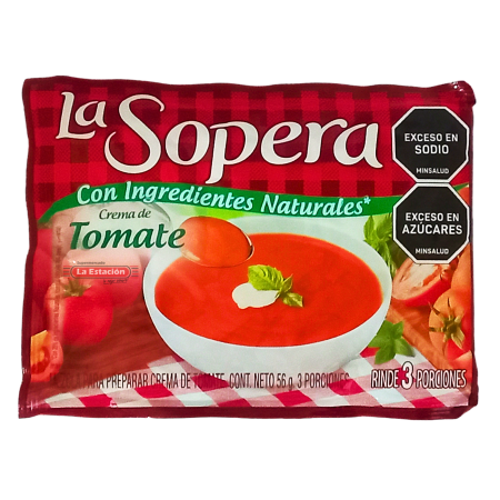 CREMA LA SOPERA TOMATE SOBRE x 3...