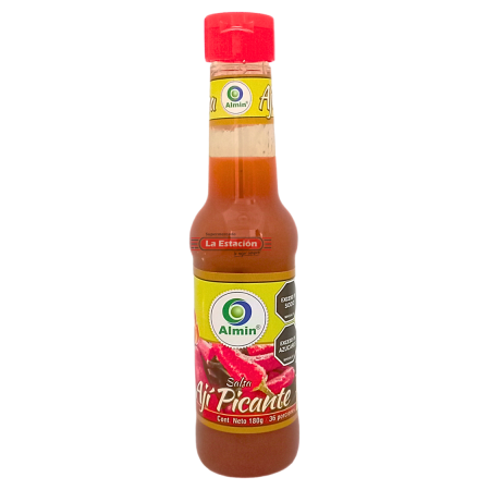 SALSA AJÍ PICANTE ALMIN FRASCO x 180 g