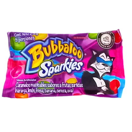 CONFITE BUBBALOO SPARKIES SOBRE x 25 g