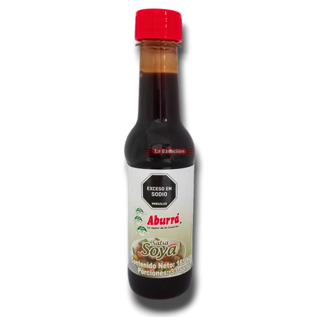 SALSA SOYA ABURRA FRASCO x 165 ml