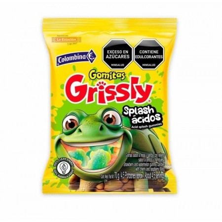 GOMA GRISSLY RELLENO ÁCIDO SPLASH x 70 g