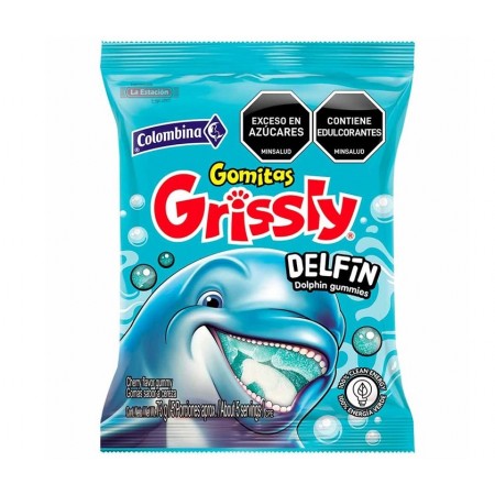 GOMA GRISSLY COLOMBINA DELFÍN x 73 g