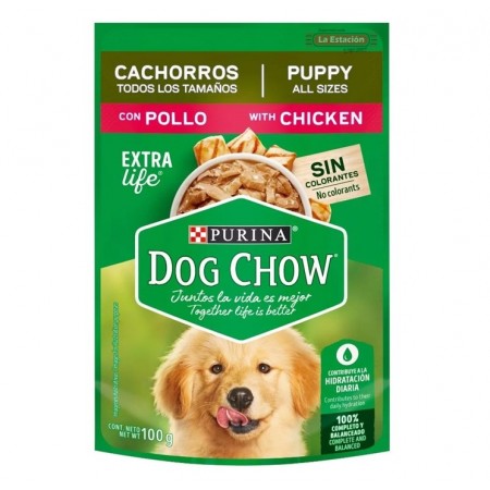 TROZOS DOGCHOW CACHORRO POLLO SOBRE X...