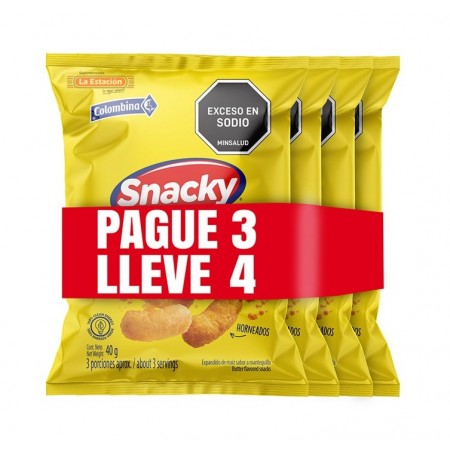 PASABOCA SNACKY SALADO X 40 GRAMOS...