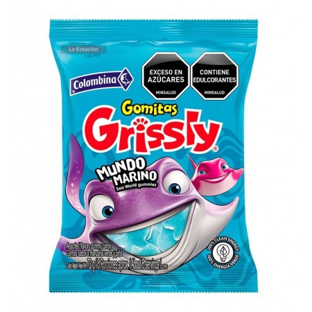 GOMA GRISSLY COLOMBINA MUNDO MARINO x...
