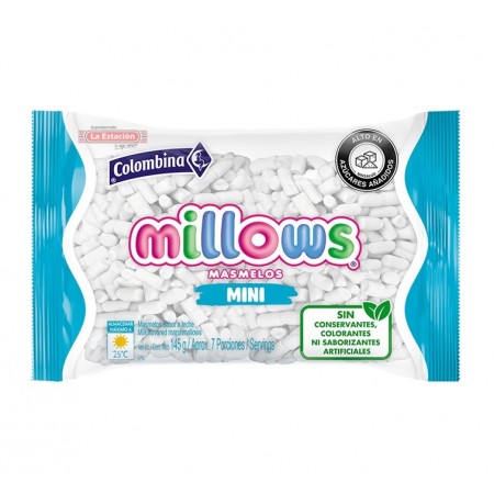 MASMELO MILLOWS MINI COLOMBINA x 145 g