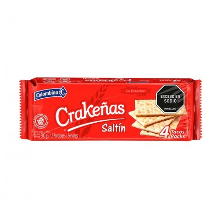 GALLETA CRAKEÑAS SALTÍN x 4 TACOS x...