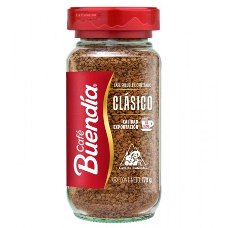 CAFÉ BUENDÍA CLÁSICO FRASCO x 170 GRAMOS