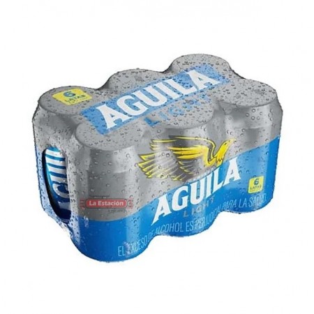 CERVEZA AGUILA LIGHT LATA 330 ml x 6...