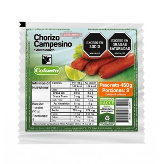 CHORIZO CAMPESINO COLANTA...