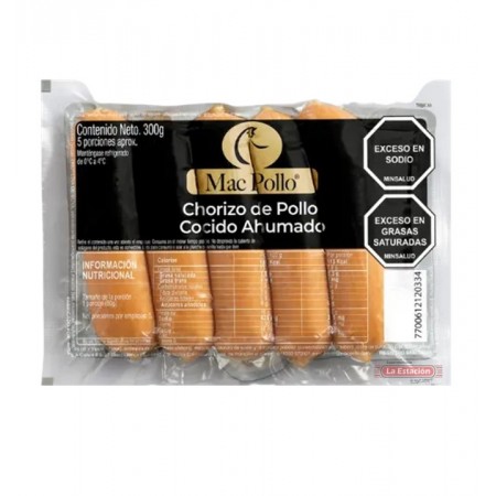 CHORIZO POLLO AHUMADO MAC POLLO... CHORIZO POLLO AHUMADO MAC POLLO...