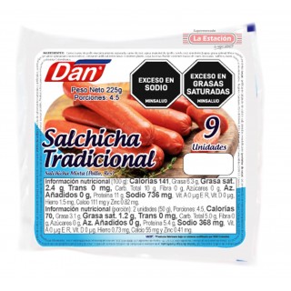 SALCHICHA DAN PAQUETE X 225...