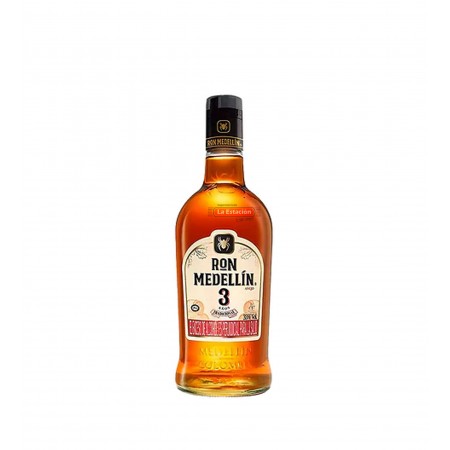 RON MEDELLÍN 3 AÑOS BOTELLA x 375 ml