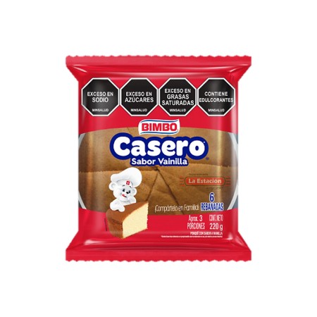 PONQUE CASERO BIMBO VAINILLA X 220...