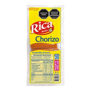 CHORIZO RICA CERDO PAQUETE...