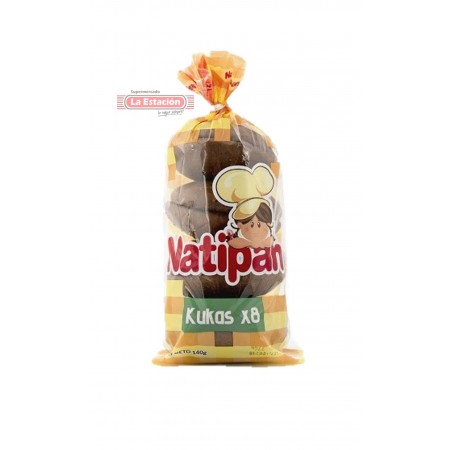 GALLETA CUCA NATIPAN BOLSA x 8 UNIDADES