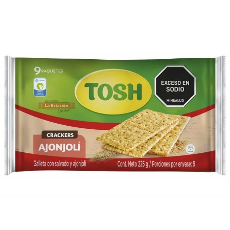 GALLETA TOSH SALVADO Y AJONJOLI x 9...