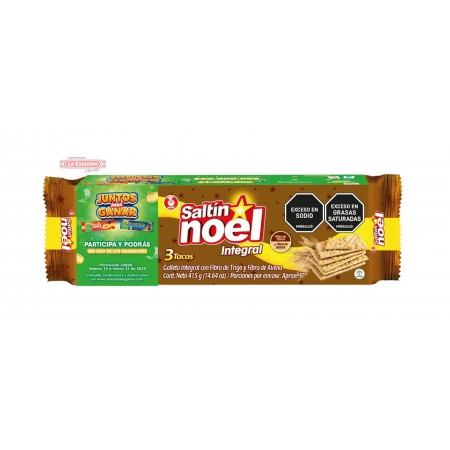 GALLETA SALTÍN NOEL INTEGRAL x 3...