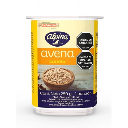 AVENA ALPINA VASO X 250 GRAMOS CANELA
